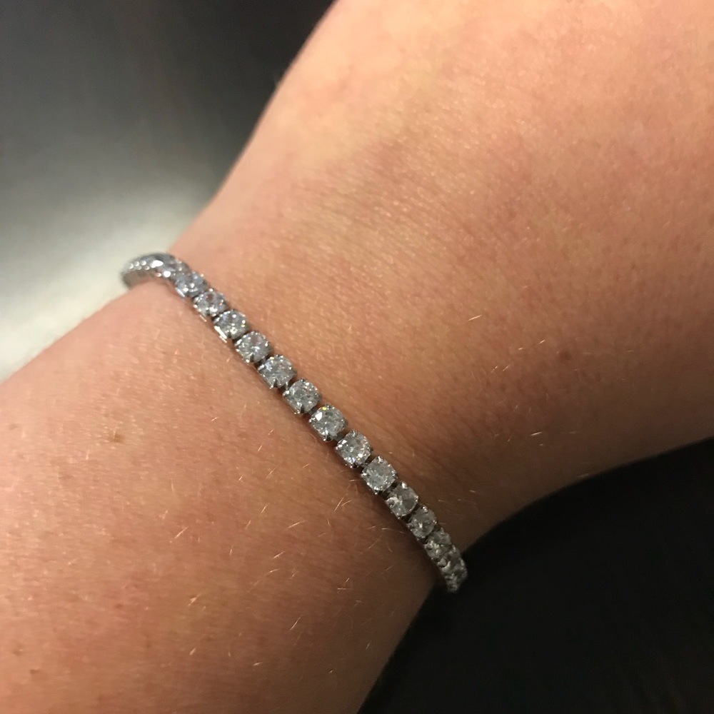 Silver Tennis Bracelet - Picture 3 of 3